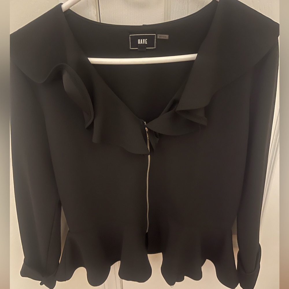 Peplum lightweight fitted jacket